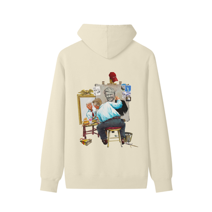 Donald Trump Triple Self Portrait Classic Light Khaki Hoodie