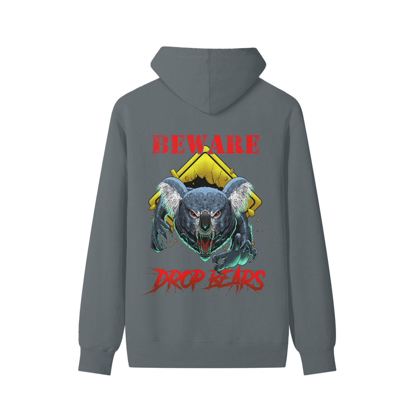 Beware Drop Bear Classic Dark Grey Hoodie