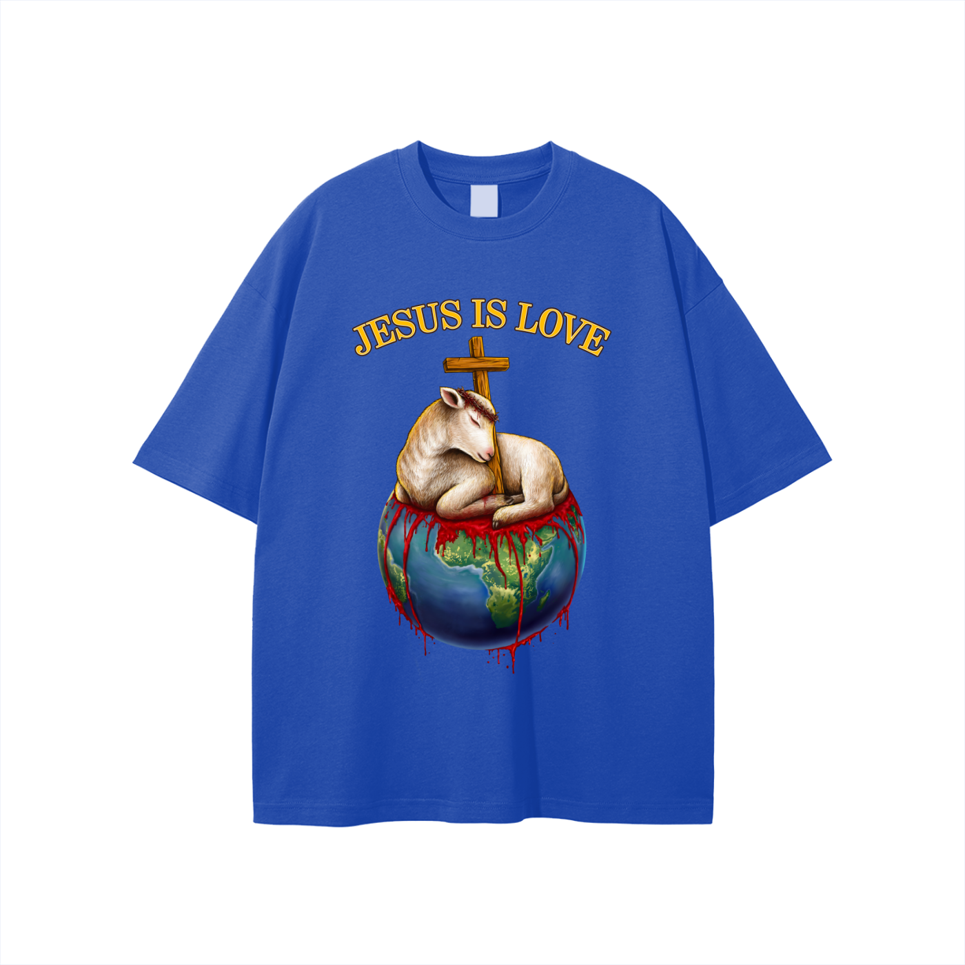 Jesus Is Love Classic Cerulean Blue Tee