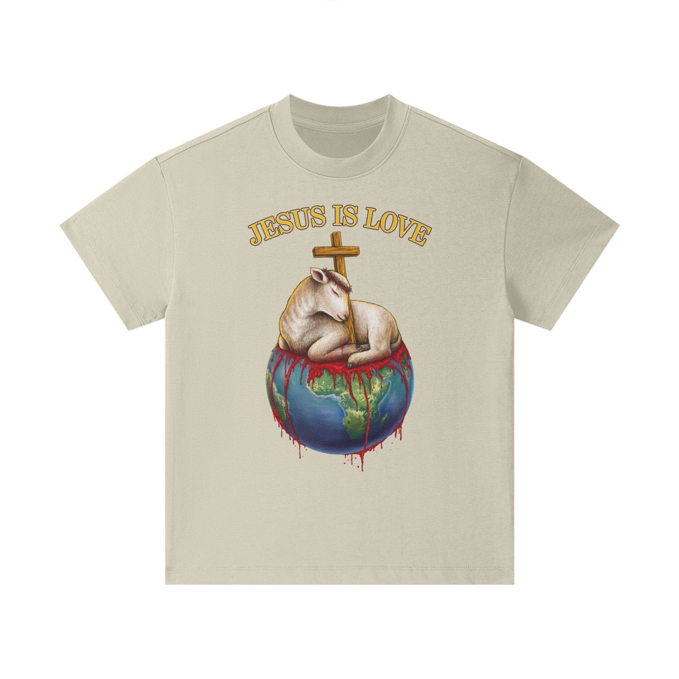 Jesus Is Love Classic Sand Kids' Tee