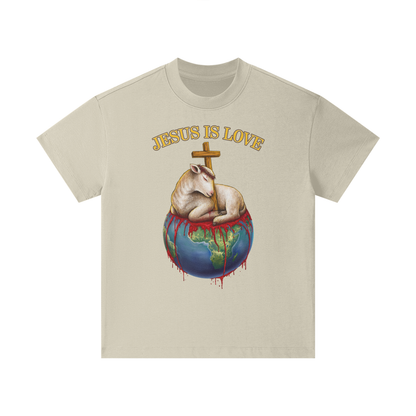 Jesus Is Love Classic Sand Kids' Tee