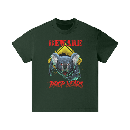 Beware Drop Bear Classic Forest Green Kids' Tee